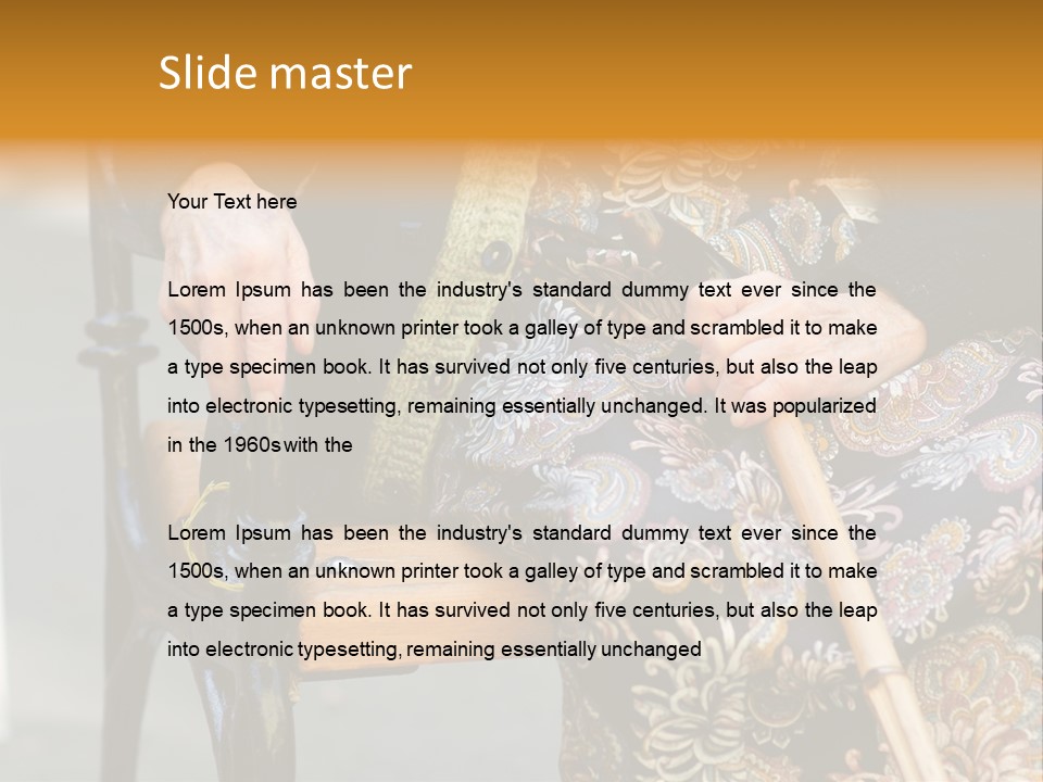 Age Grandmother Aged PowerPoint Template