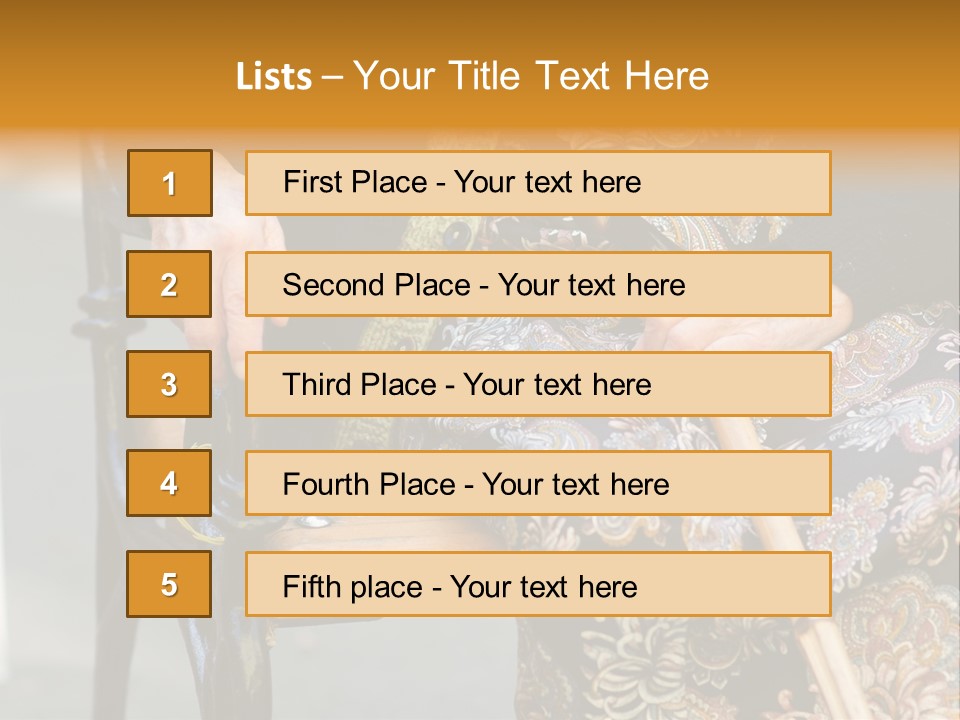 Age Grandmother Aged PowerPoint Template