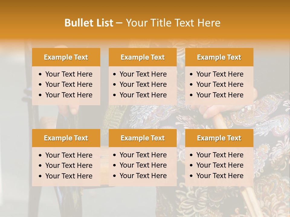 Age Grandmother Aged PowerPoint Template