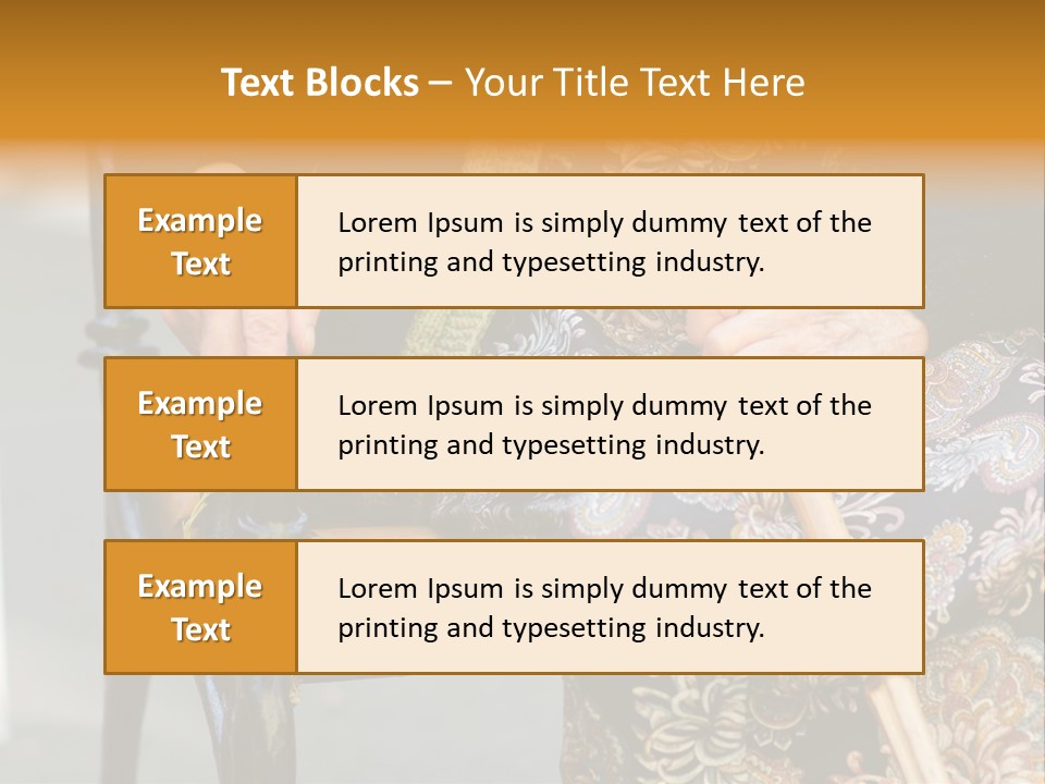 Age Grandmother Aged PowerPoint Template
