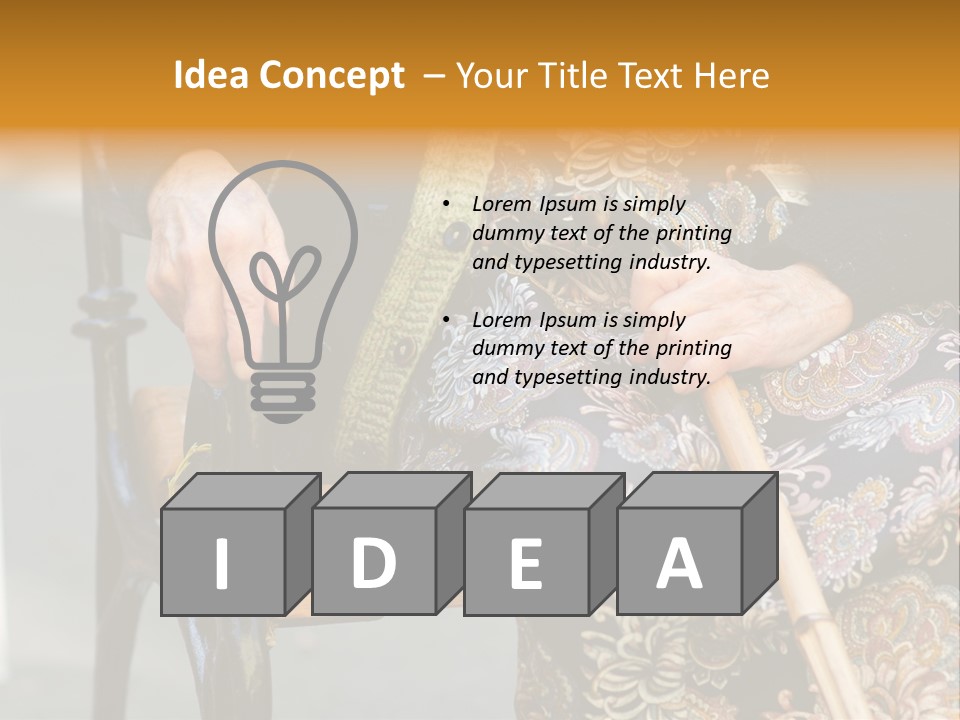 Age Grandmother Aged PowerPoint Template