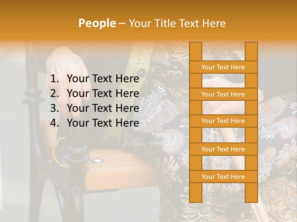 Age Grandmother Aged PowerPoint Template