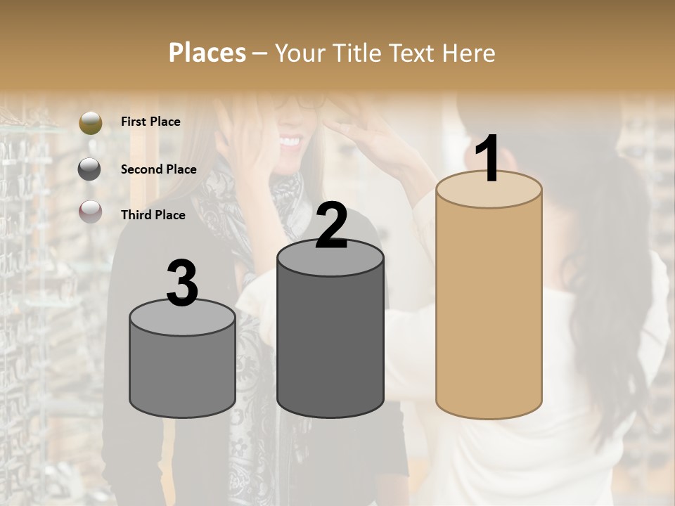 Caucasian Looking Casual PowerPoint Template