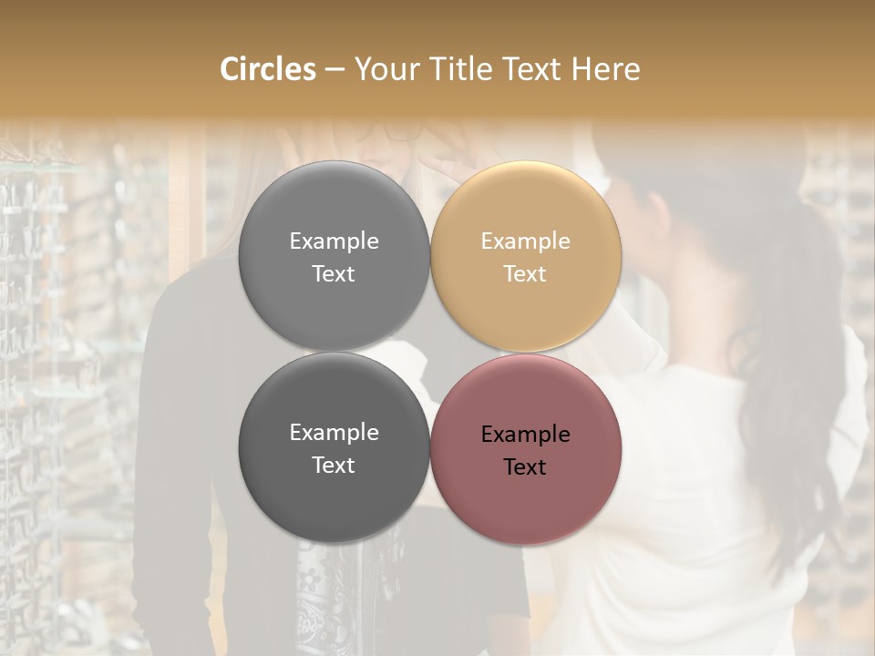 Caucasian Looking Casual PowerPoint Template