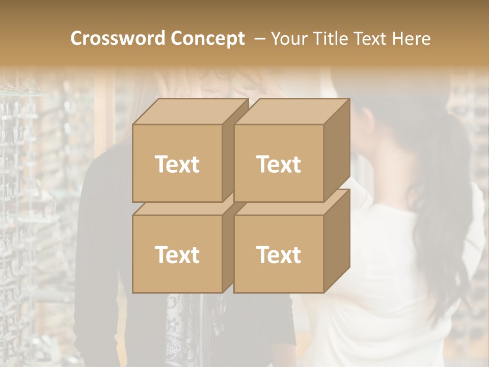 Caucasian Looking Casual PowerPoint Template
