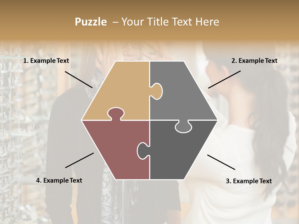 Caucasian Looking Casual PowerPoint Template