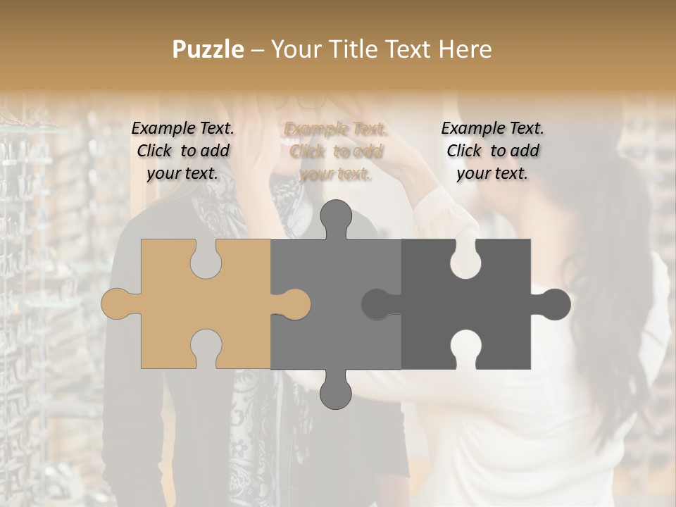 Caucasian Looking Casual PowerPoint Template