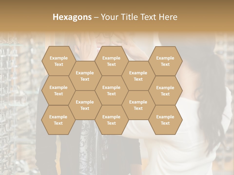 Caucasian Looking Casual PowerPoint Template