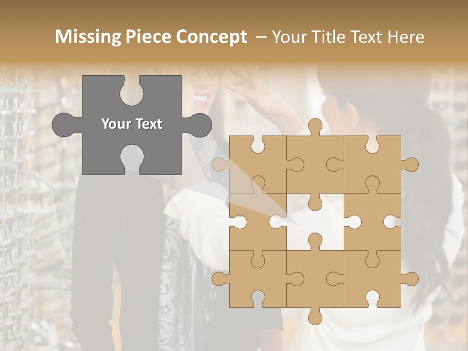 Caucasian Looking Casual PowerPoint Template