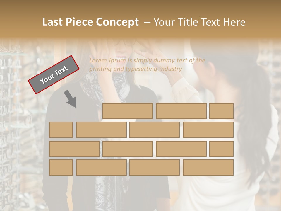 Caucasian Looking Casual PowerPoint Template