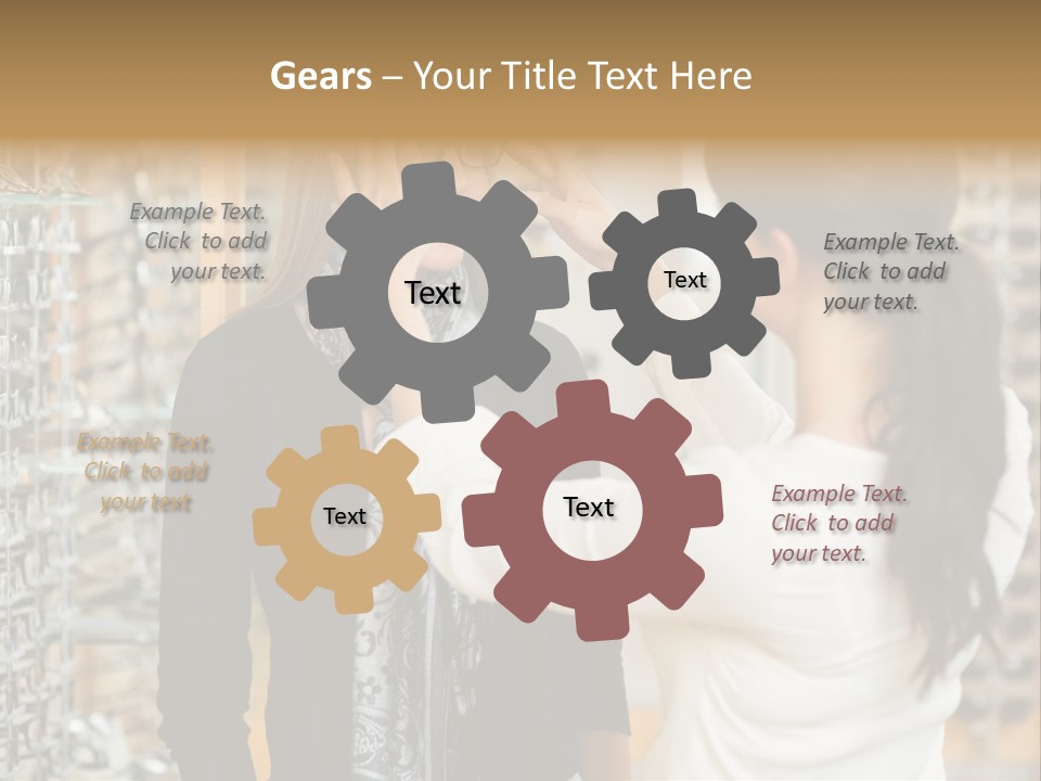 Caucasian Looking Casual PowerPoint Template