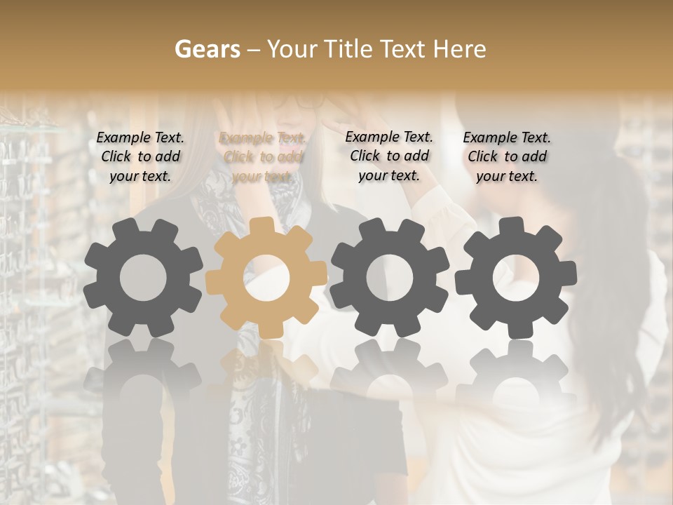 Caucasian Looking Casual PowerPoint Template