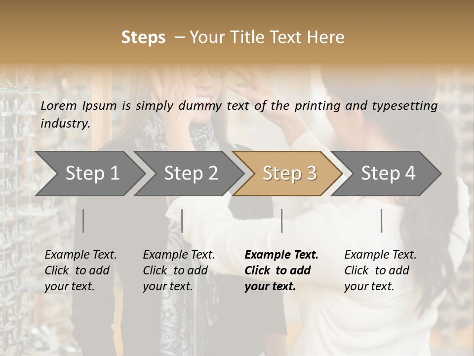 Caucasian Looking Casual PowerPoint Template