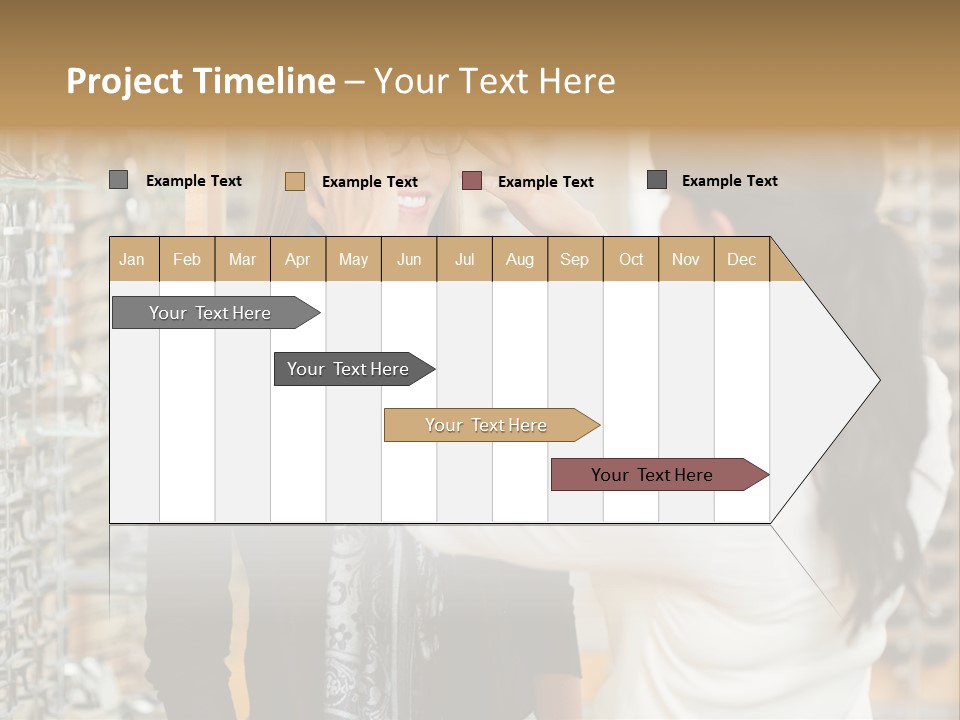 Caucasian Looking Casual PowerPoint Template