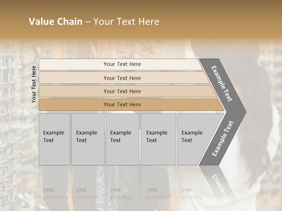 Caucasian Looking Casual PowerPoint Template