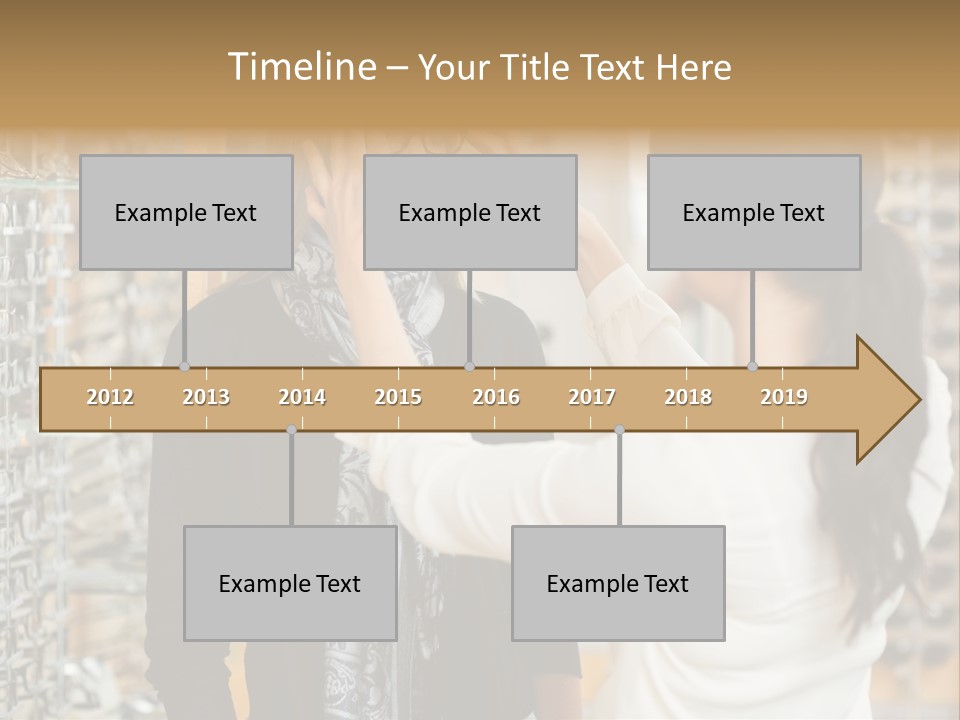 Caucasian Looking Casual PowerPoint Template