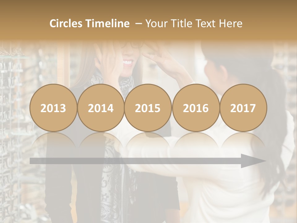 Caucasian Looking Casual PowerPoint Template