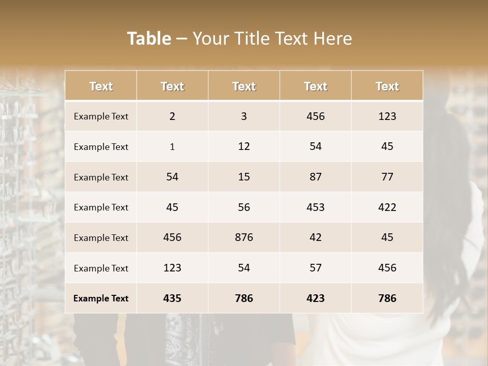 Caucasian Looking Casual PowerPoint Template
