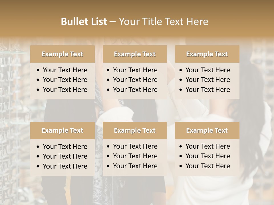 Caucasian Looking Casual PowerPoint Template