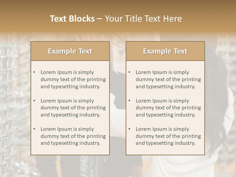 Caucasian Looking Casual PowerPoint Template