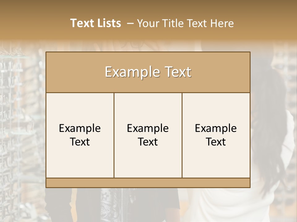Caucasian Looking Casual PowerPoint Template