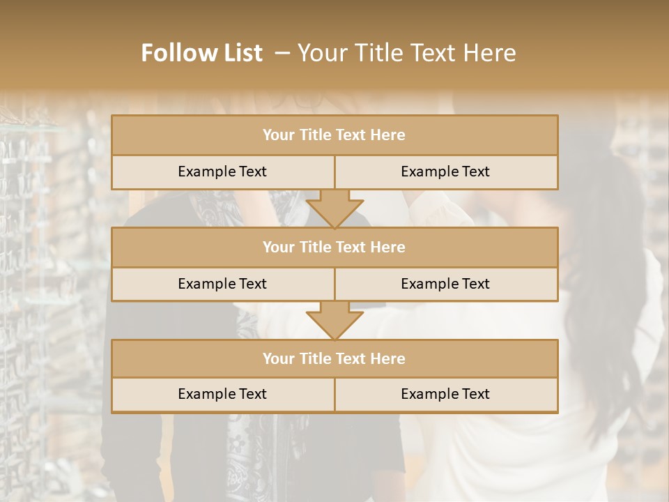 Caucasian Looking Casual PowerPoint Template