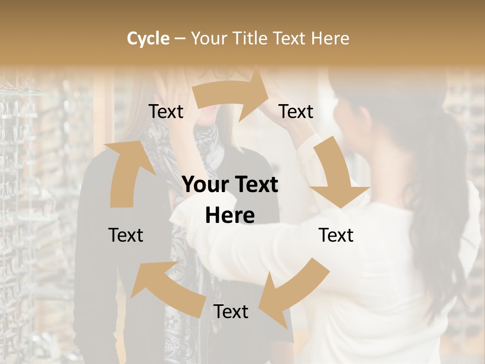 Caucasian Looking Casual PowerPoint Template