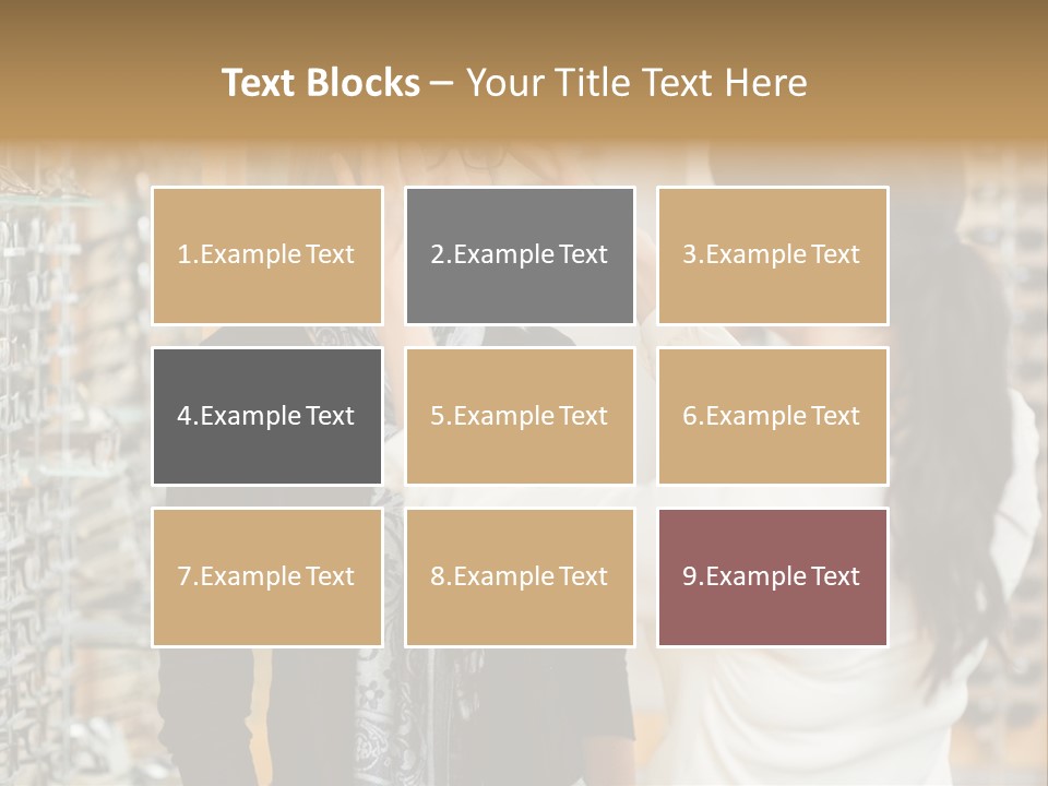 Caucasian Looking Casual PowerPoint Template