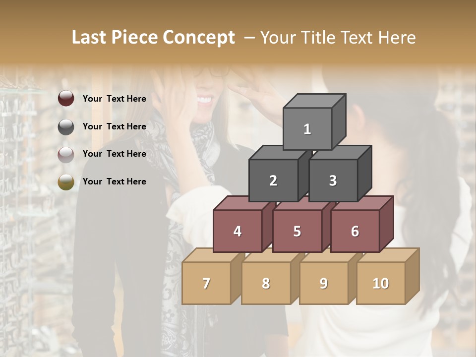 Caucasian Looking Casual PowerPoint Template