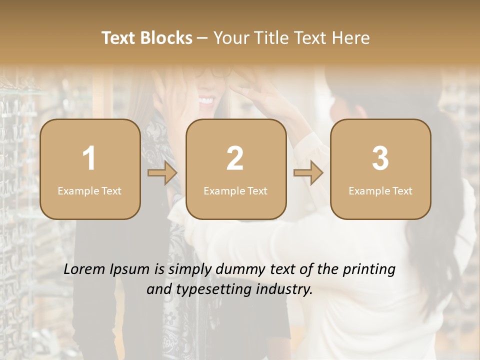 Caucasian Looking Casual PowerPoint Template