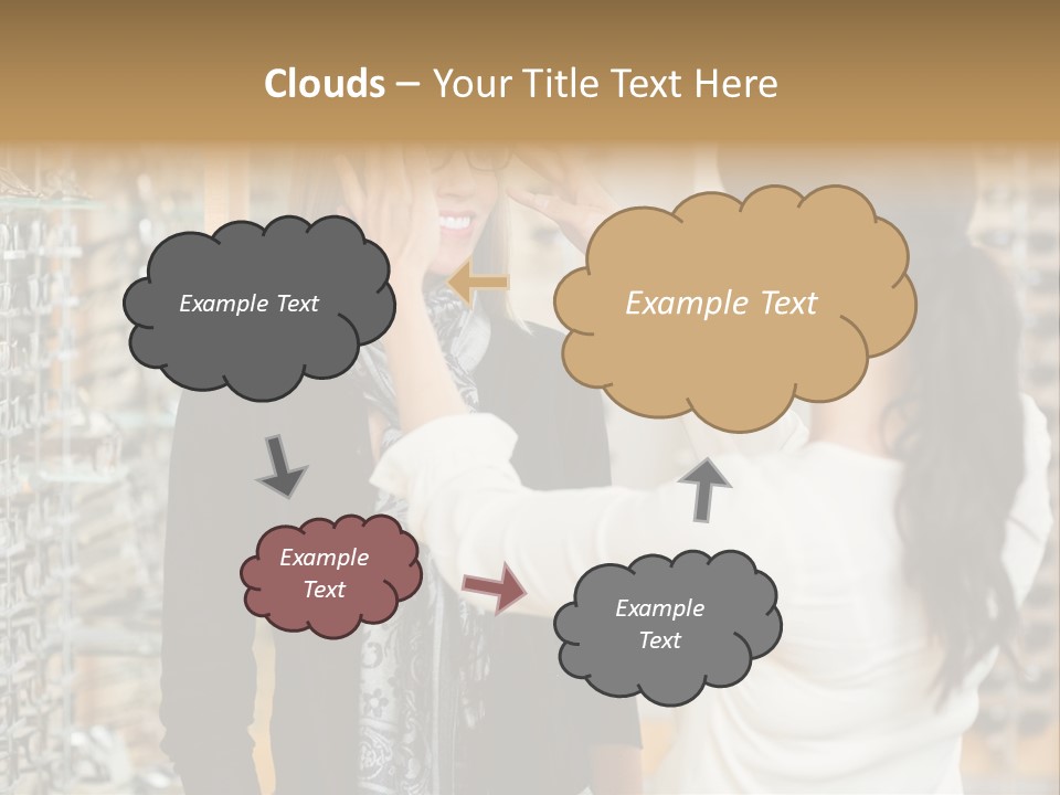 Caucasian Looking Casual PowerPoint Template