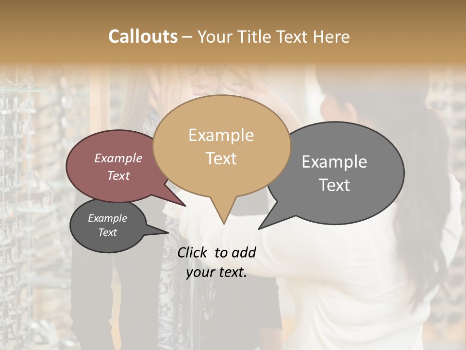 Caucasian Looking Casual PowerPoint Template