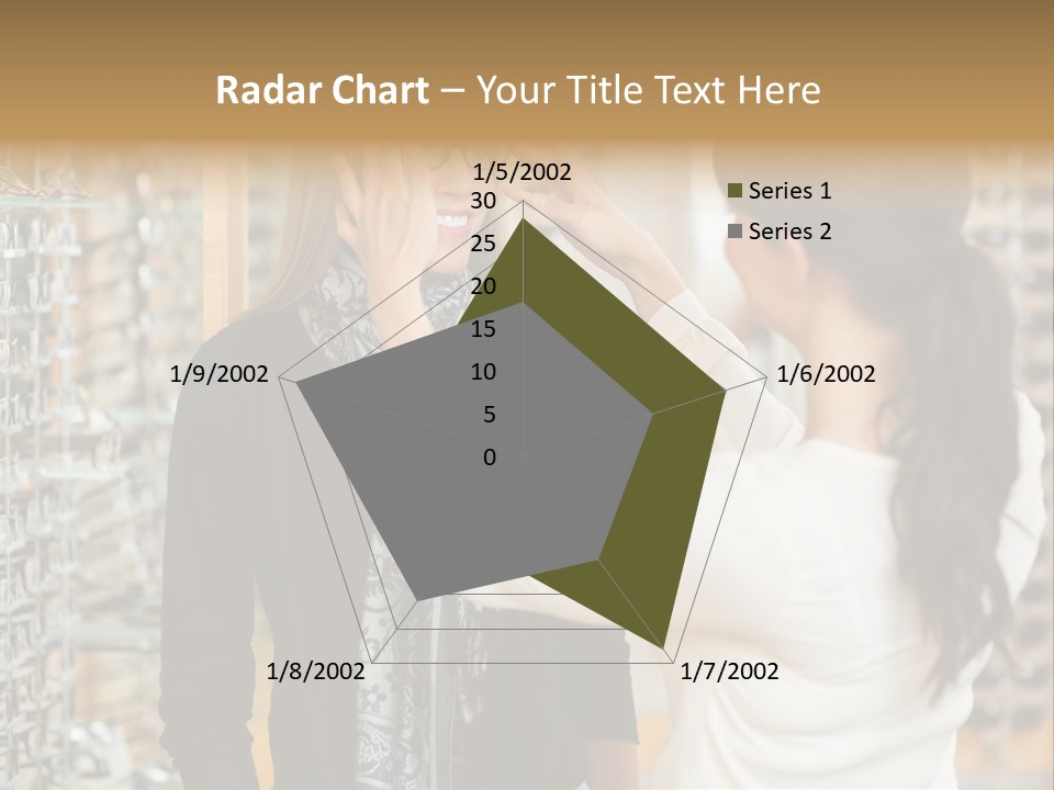 Caucasian Looking Casual PowerPoint Template