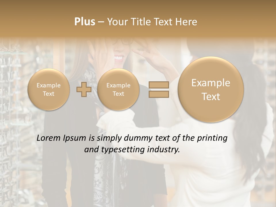 Caucasian Looking Casual PowerPoint Template