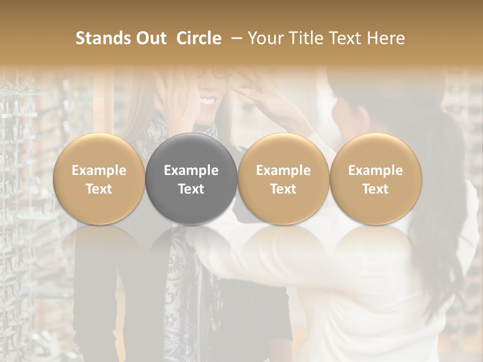 Caucasian Looking Casual PowerPoint Template