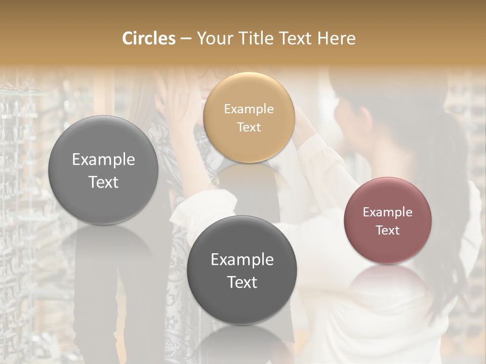 Caucasian Looking Casual PowerPoint Template