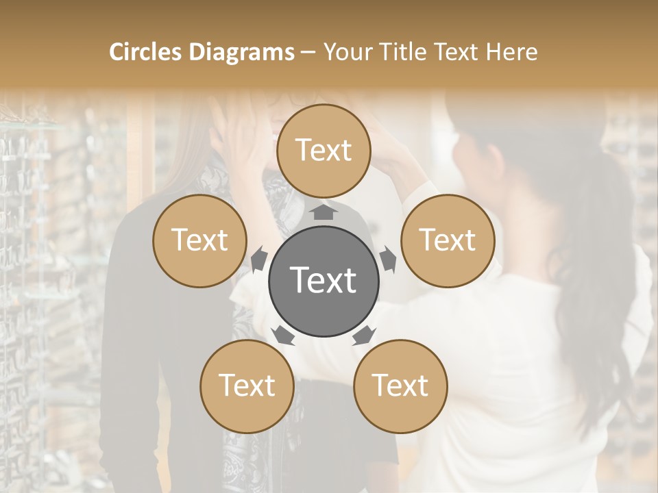 Caucasian Looking Casual PowerPoint Template