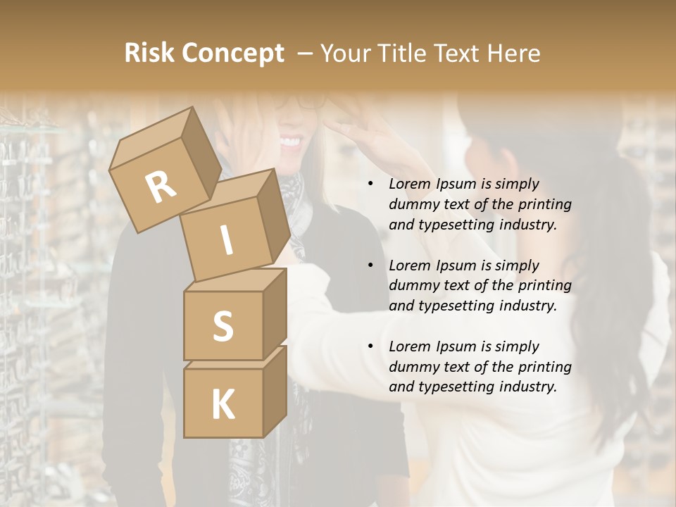 Caucasian Looking Casual PowerPoint Template