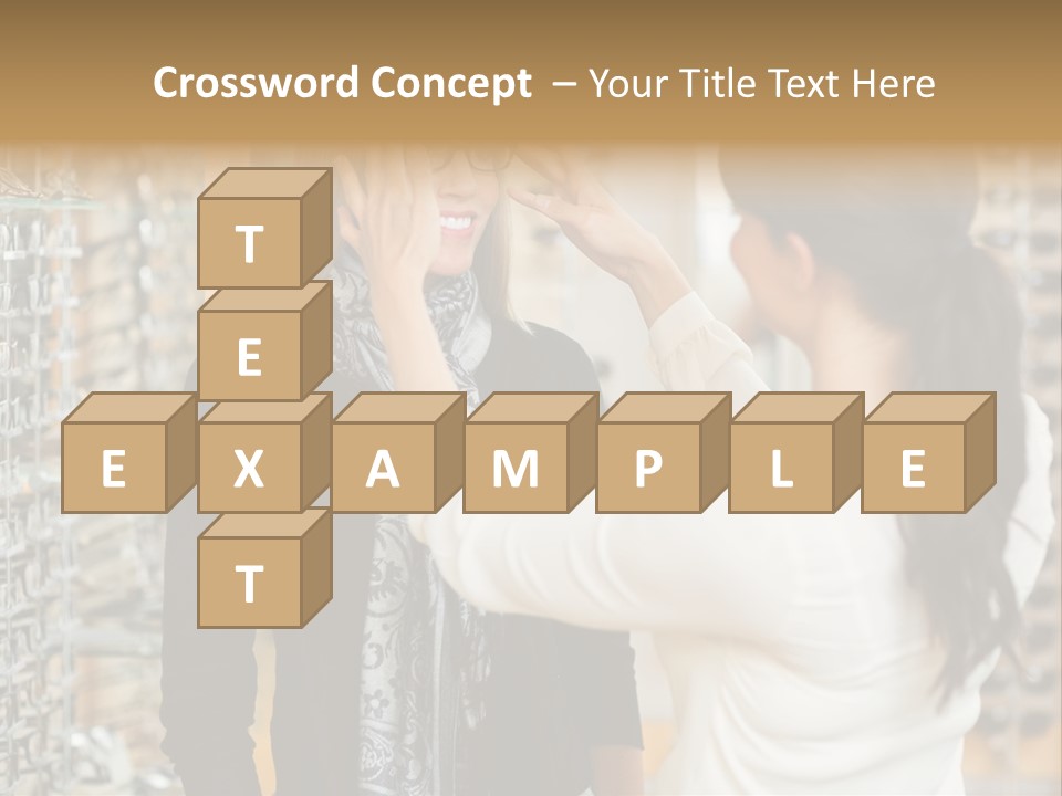 Caucasian Looking Casual PowerPoint Template