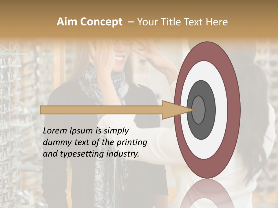 Caucasian Looking Casual PowerPoint Template