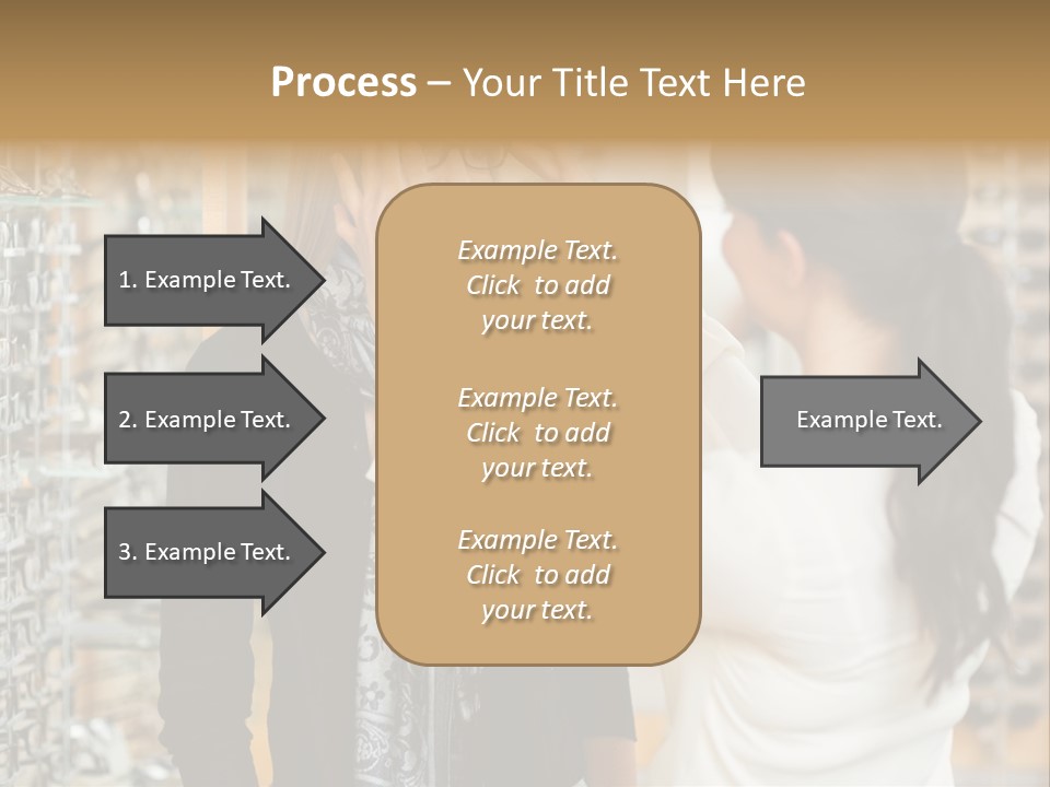 Caucasian Looking Casual PowerPoint Template