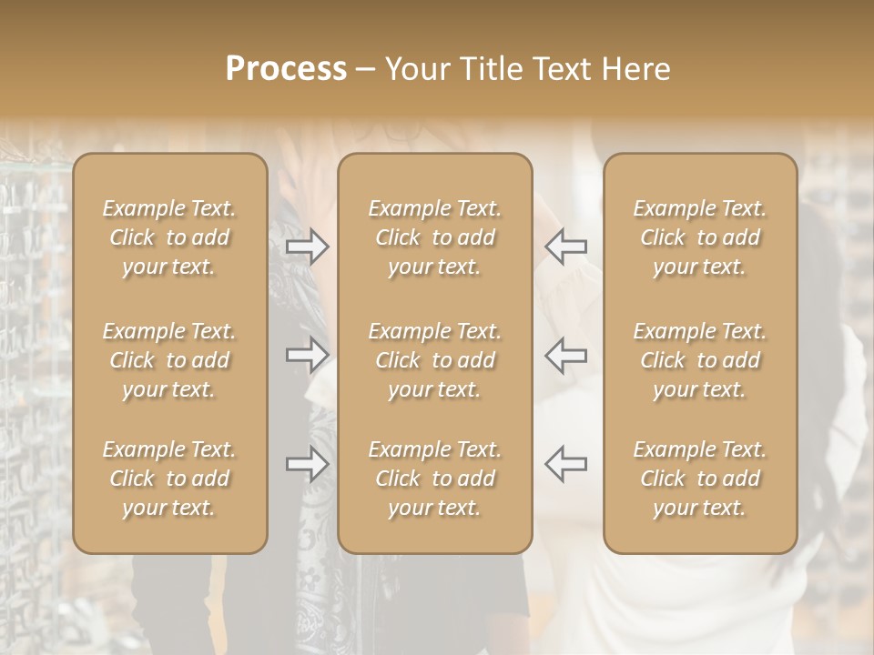 Caucasian Looking Casual PowerPoint Template