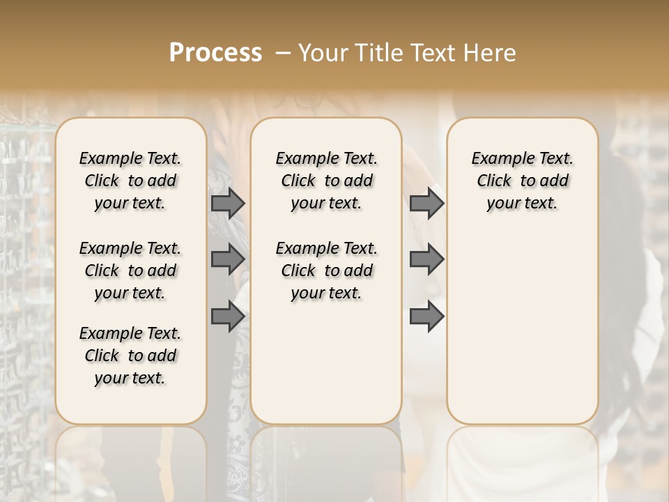 Caucasian Looking Casual PowerPoint Template