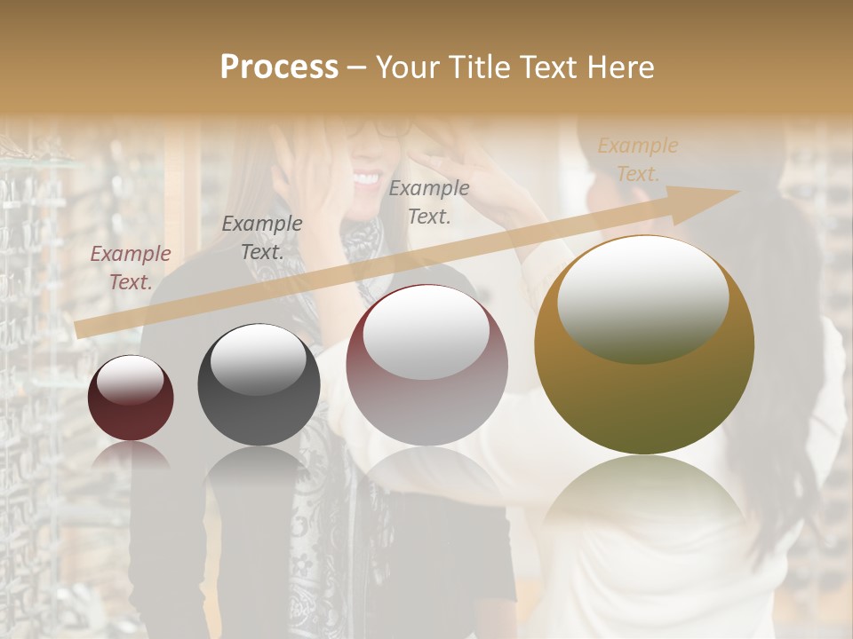 Caucasian Looking Casual PowerPoint Template