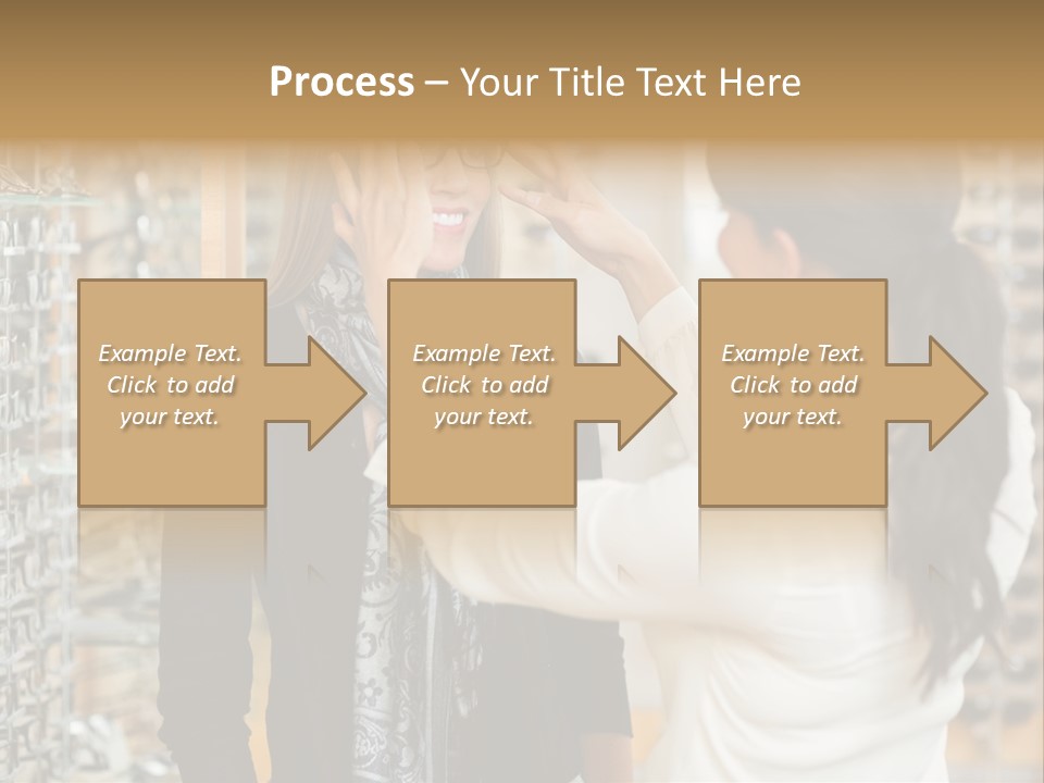 Caucasian Looking Casual PowerPoint Template