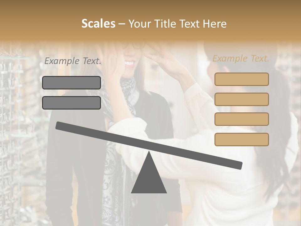 Caucasian Looking Casual PowerPoint Template