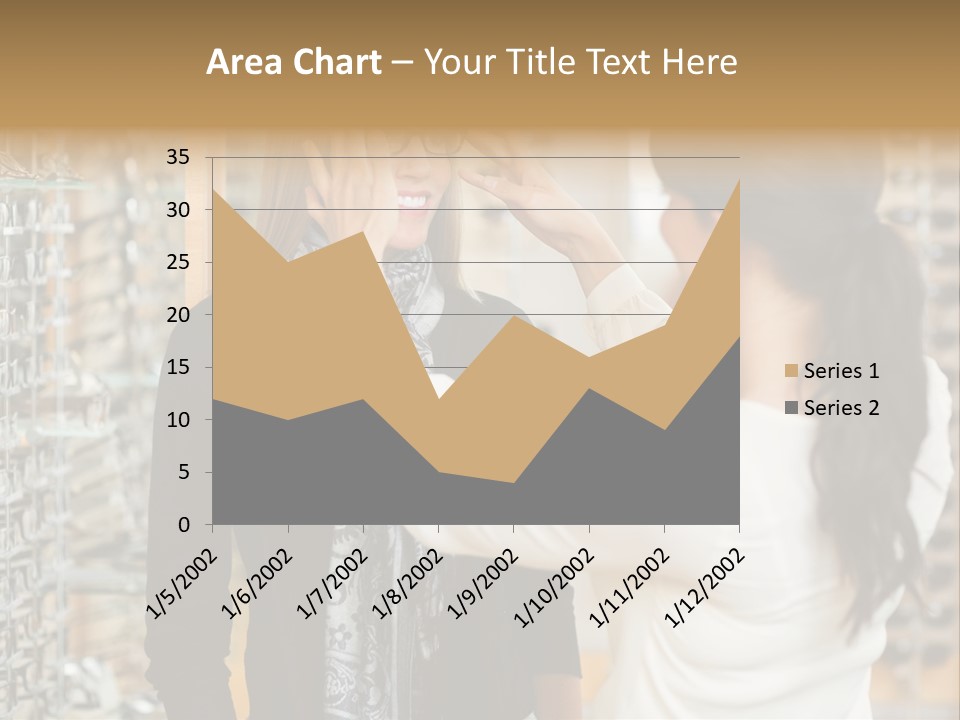 Caucasian Looking Casual PowerPoint Template