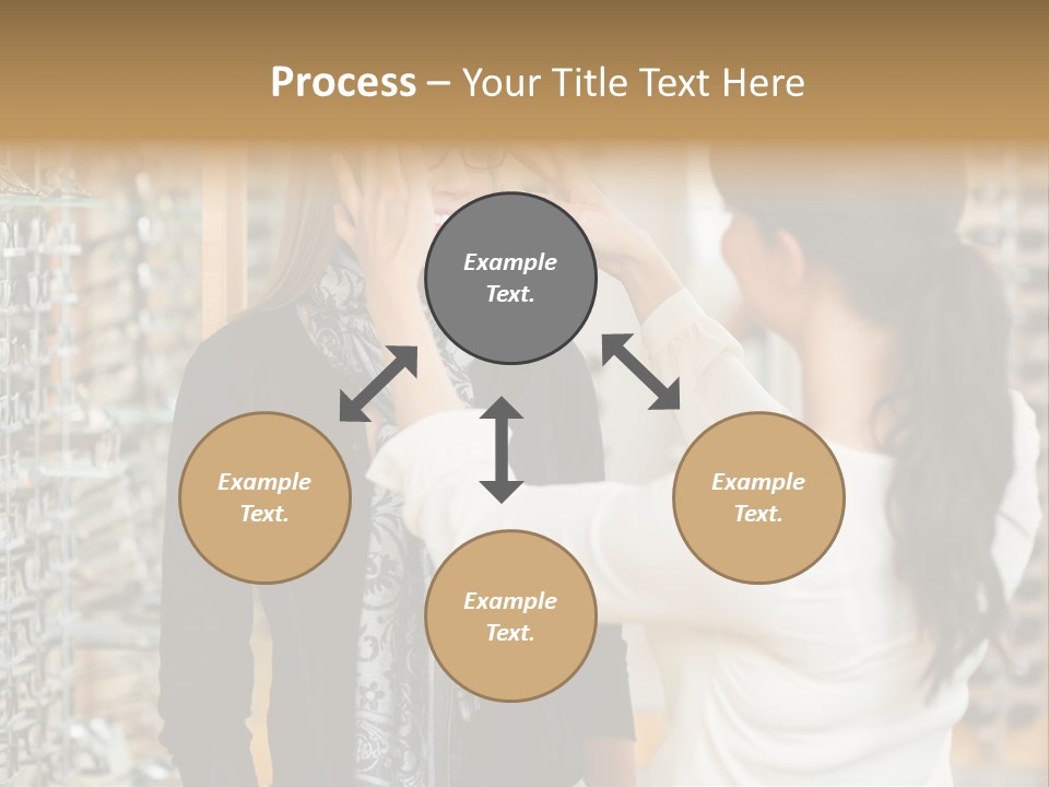 Caucasian Looking Casual PowerPoint Template