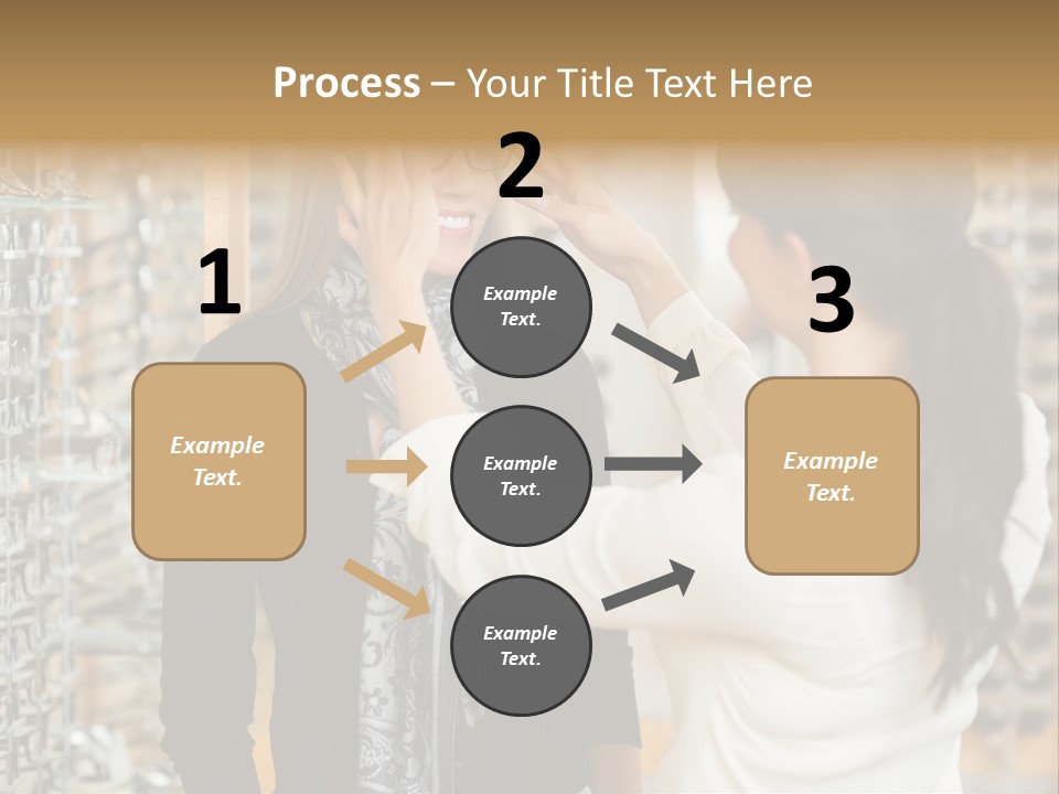 Caucasian Looking Casual PowerPoint Template