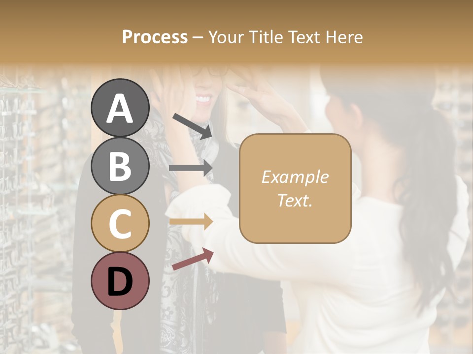 Caucasian Looking Casual PowerPoint Template